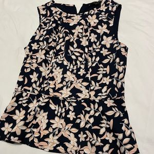 Banana Republic Flower Print Peplum Top